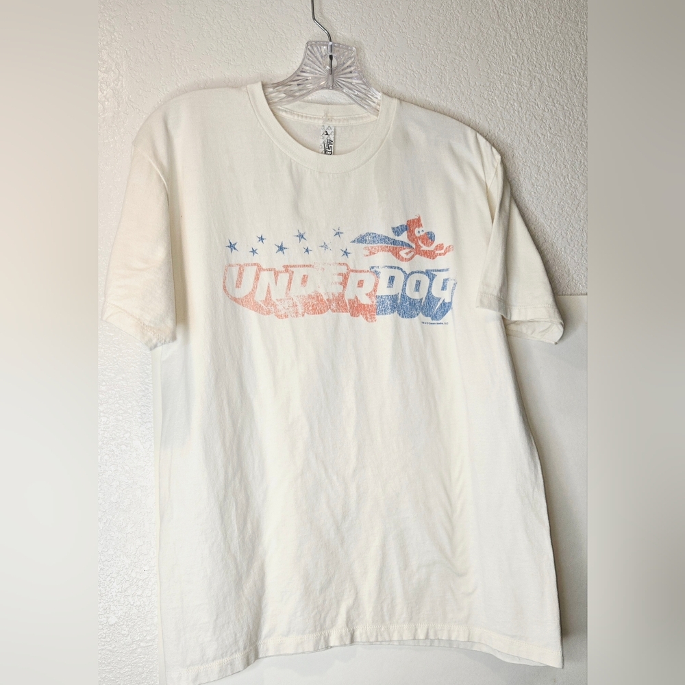 Alstyle Off-White Underdog Graphic Short Sleeve Tee
